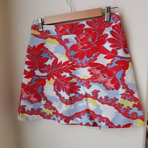 Topshop printed mini skirt